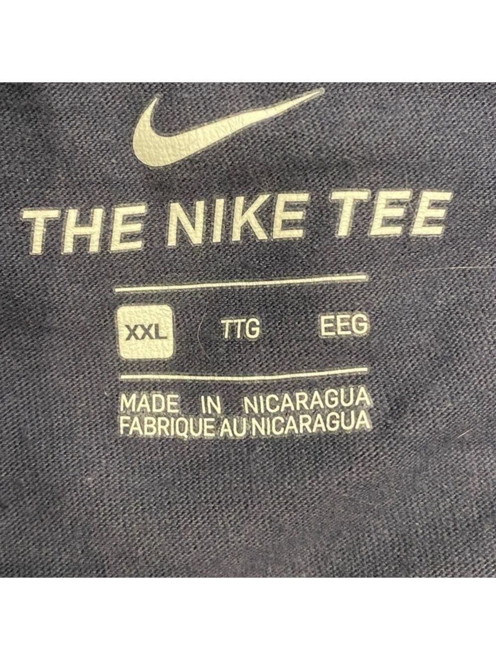 The Nike Tee Men’s XXL Just Do It Blue Gray T-Shirt - Picture 3 of 4